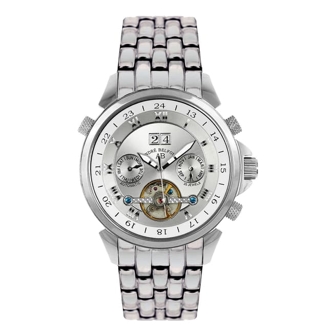 Andre Belfort Men's Silver Etoile Polaire Stainless Steel Watch
