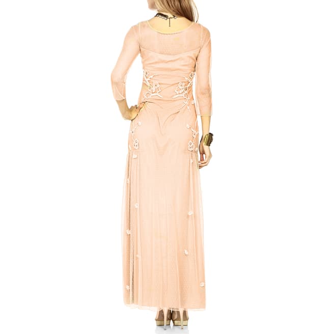 Alice by Temperley Cream Cherry Blossom Cotton Gown