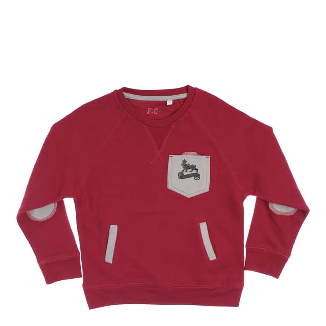 French Connection Red/Grey Jogging Top