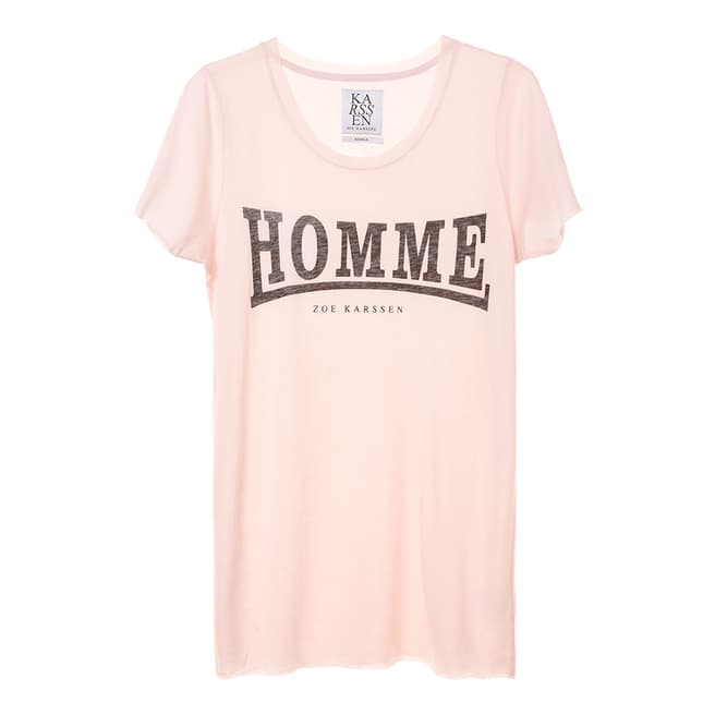 Zoe Karssen Pink Homme Print T-Shirt