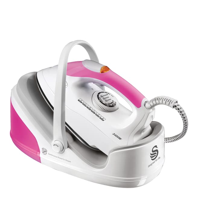 Swan Pink/White Automatic Steam Generator 2400W