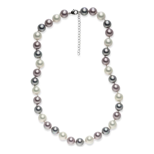 Pearls of London Violet/Multicolour Pearl Necklace 43cm