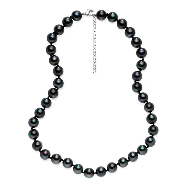 Pearls of London Dark Grey Pearl Necklace 43cm