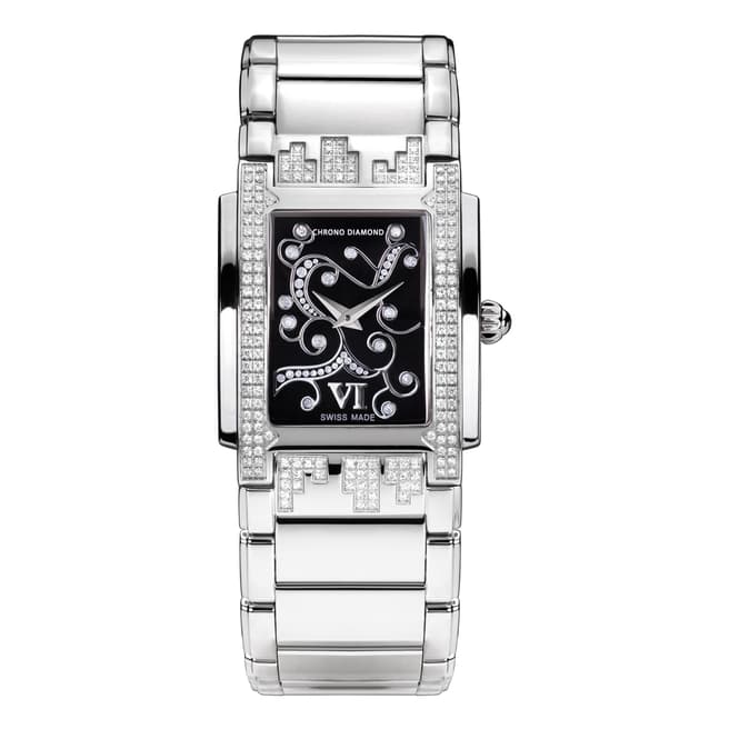 Chrono Diamond Women's Swiss Silver Damenuhr Lenya Watch