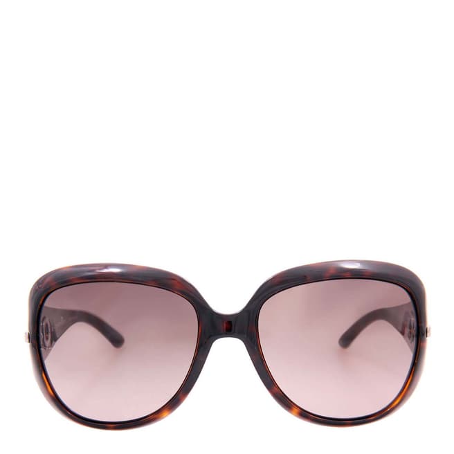 Christian Dior Women's Brown Tortoiseshell Precieuse Butterfly Sunglasses