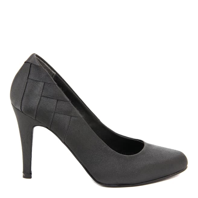 Nina Morena Grey Satin Court Shoes 6cm Heel Approx