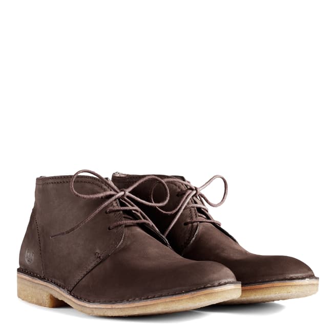 Hunter Brown Leather Whitechapel Boots