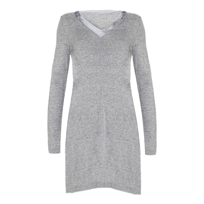 Damsel In A Dress Grey Cedar Wool Blend Knitted Dress