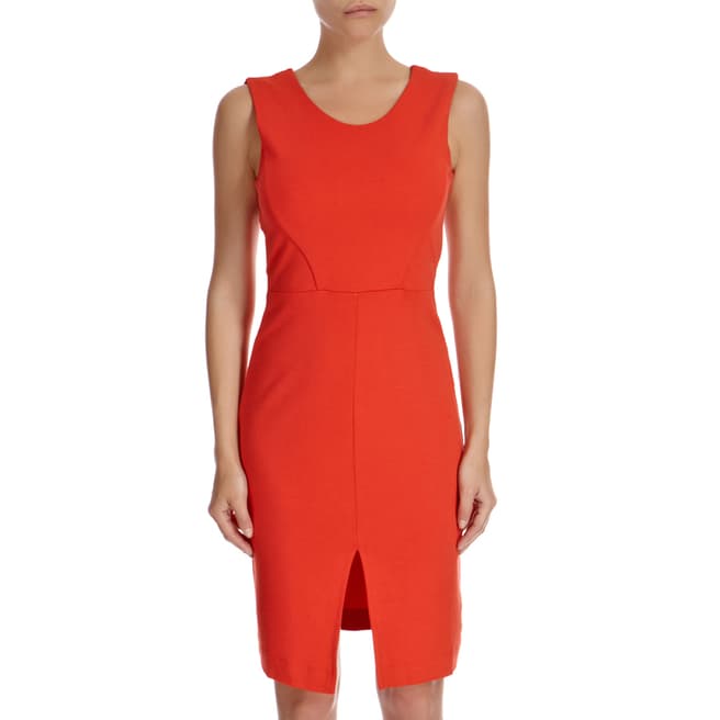 French Connection Red Stephanie Cut Out Dress