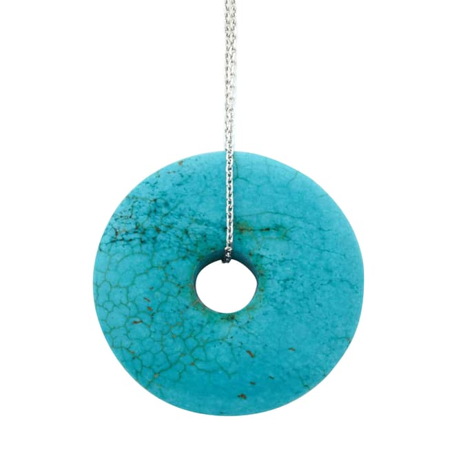 Alexa by Liv Oliver Turquoise Eternity Pendant Necklace