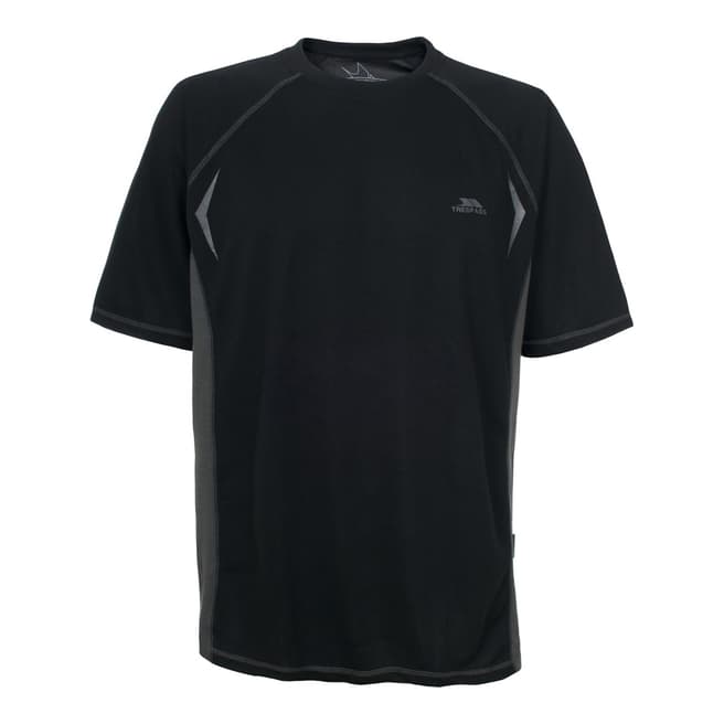 Trespass Men's Black Eddie Active Layer T-Shirt
