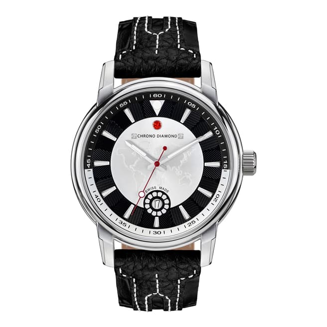 Chrono Diamond Men's Swiss Silver Nereus Watch