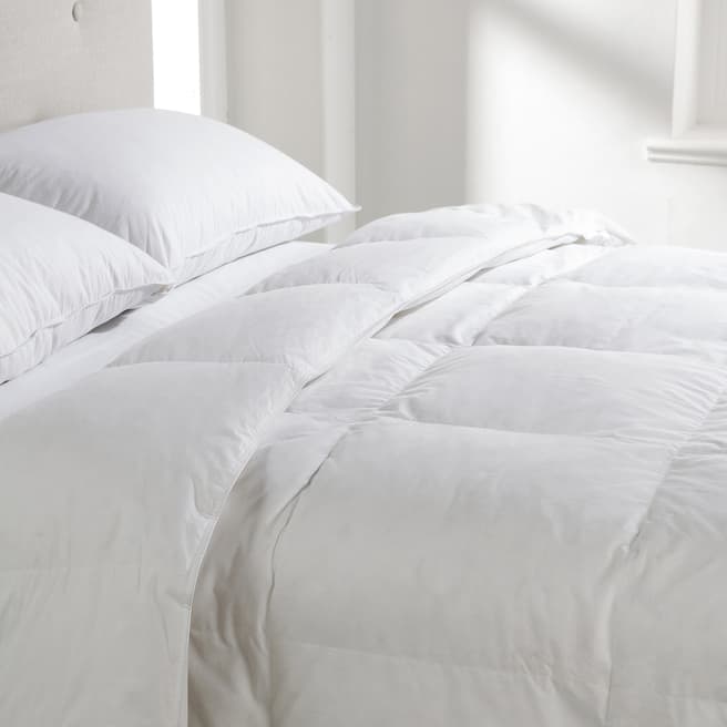 The Pure Linen Company White Single Duck Feather/Down Duvet 4.5 Tog