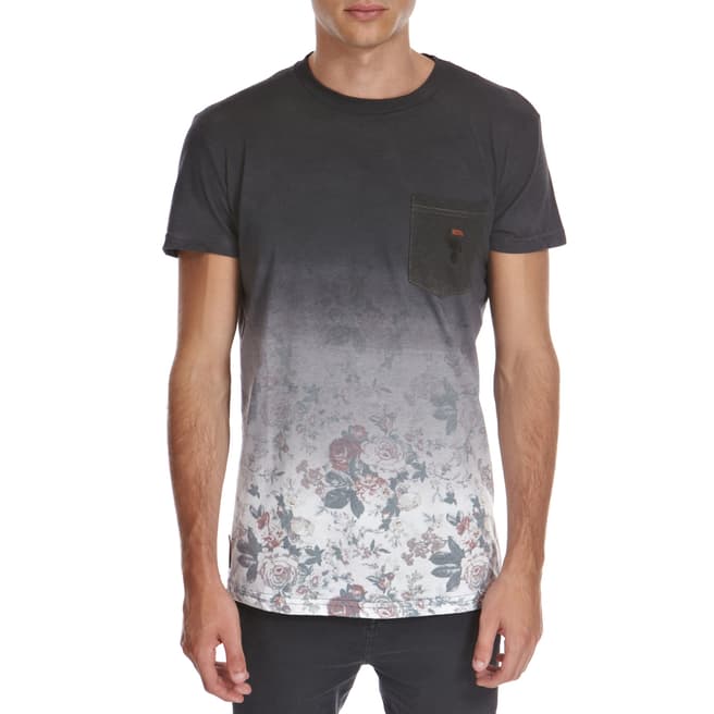Independent Leaders Grey Gualter Ombre Cotton T-Shirt