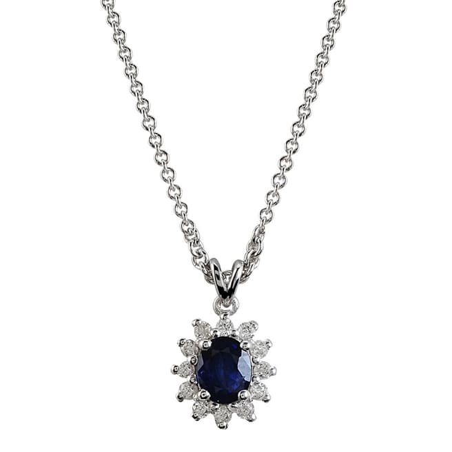Melin Paris Silver/Blue Sapphire Pendant Necklace