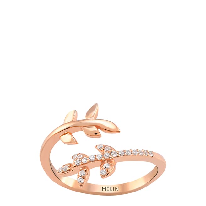 Melin Paris Gold Gemstone Leaf Ring