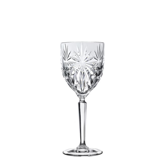 RCR Crystal Set of Six Clear Oasis Red Wine Goblets