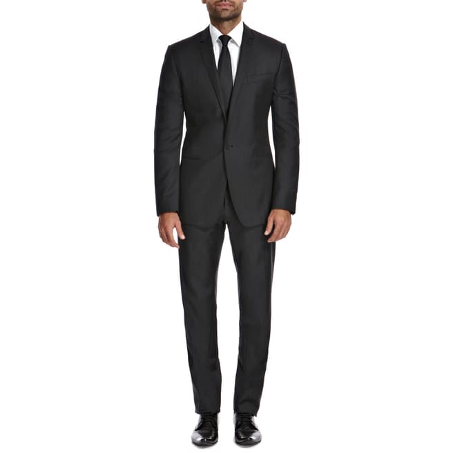 Dolce & Gabbana Grey Wide Stripe Wool Suit