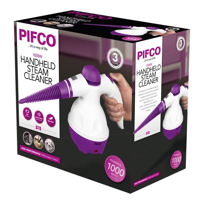 Pifco Purple Handheld Steam Cleaner 1000W