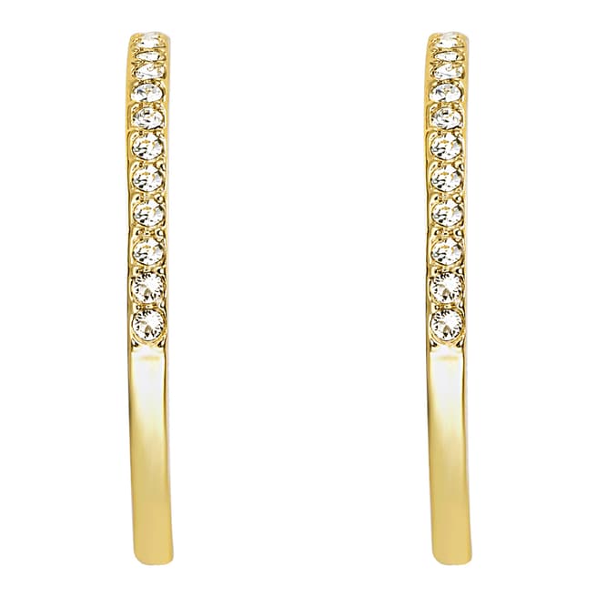 Lilly & Chloe Gold Swarovski Crystal Elements Cut Out Hoop Earrings