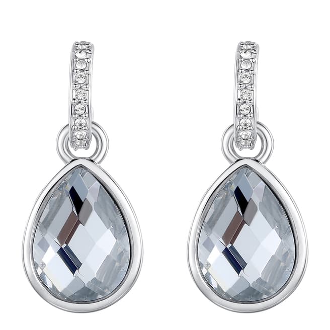 Lilly & Chloe Silver Swarovski Crystal Elements Drop Earrings