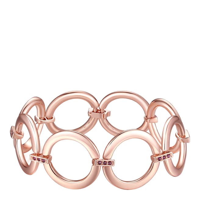 Lilly & Chloe Rose Gold Swarovski Crystal Elements Link Bracelet