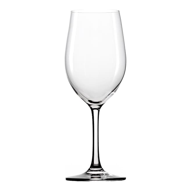 Stolzle Set of 6 Classic Crystal White Wine Glasses, 370ml