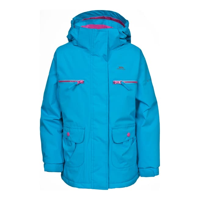 Trespass Girl's Electric Blue/Pink Gracy Jacket