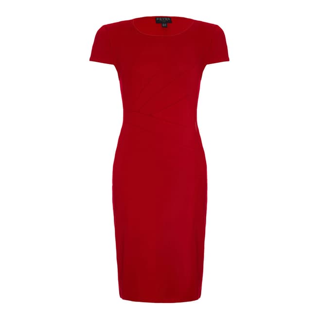 Fever Red Chelsea Asymmetric Stretch Dress