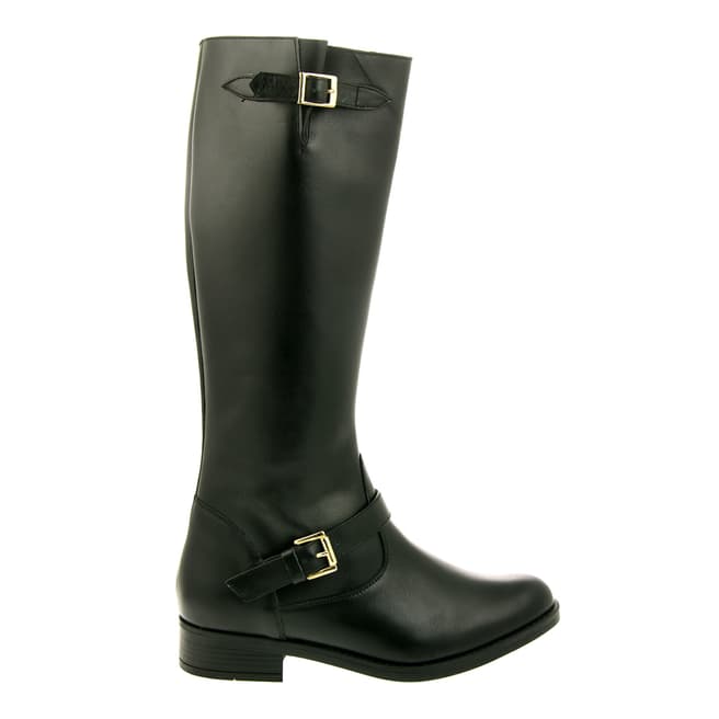 Pascal Morabito Black Leather Jazz Knee High Boots