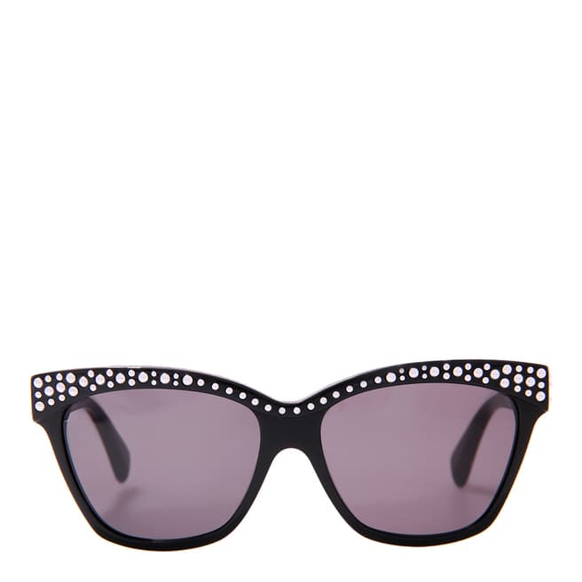 Alexander McQueen Women's Black/Silver Stud Sunglasses