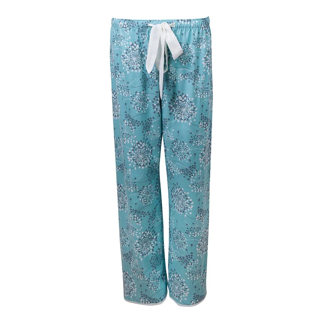 Cyberjammies Blue Floral Meadow Cotton Blend Pyjama Trousers