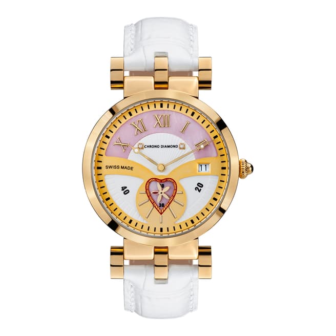 Chrono Diamond Women's Swiss White Diamond Watch