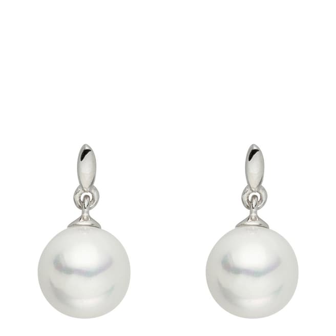 Nova Pearls Copenhagen White Freshwater Pearl Drop Earrings