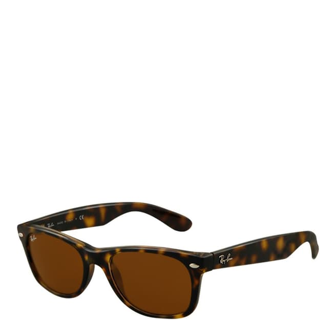 Ray-Ban Unisex Shiny Brown New Wayfarer Sunglasses 52mm
