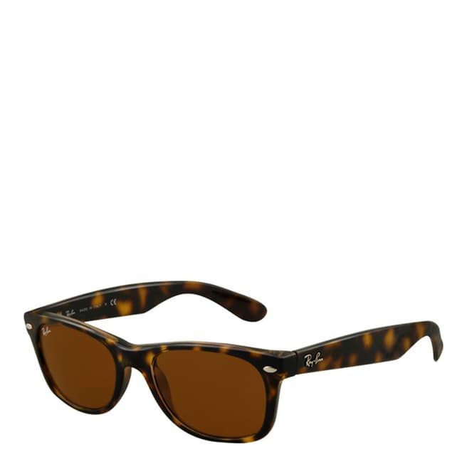 Ray-Ban Unisex Dark Brown Tortoiseshell New Wayfarer Classic Sunglasses 55mm