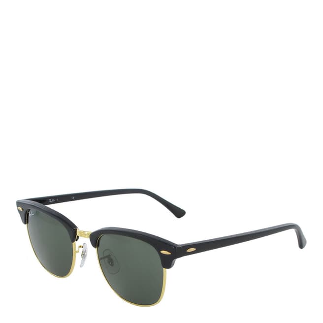 Ray-Ban Unisex Black/Gold Clubmaster Sunglasses 49mm
