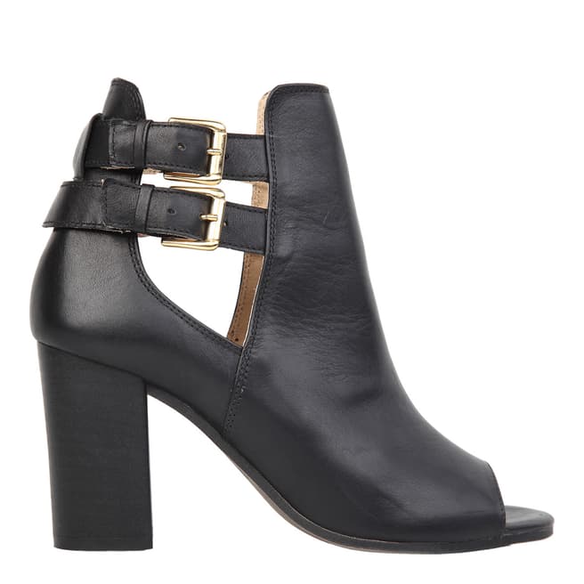 Versace 19.69 ASMI Black Leather Lydie Shoe Boots Heel 6cm