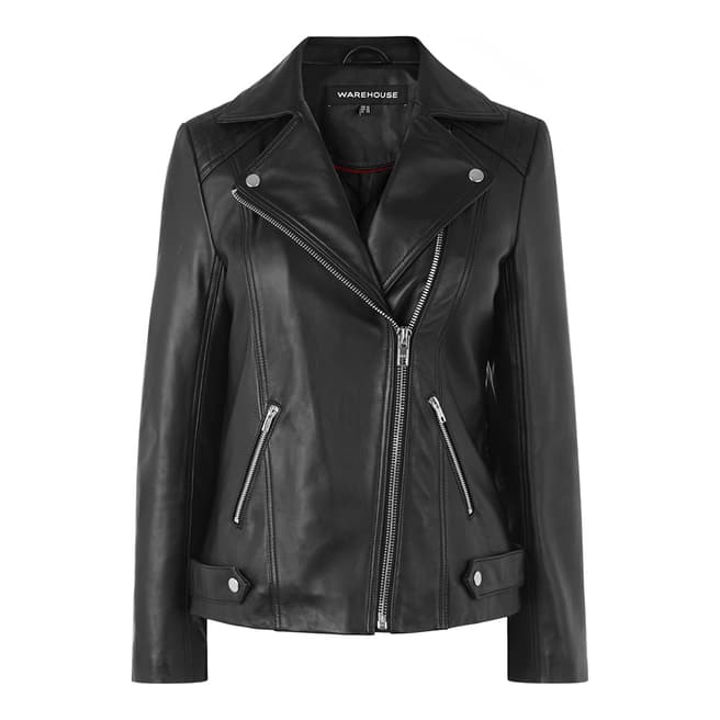Warehouse Black Leather Jacket