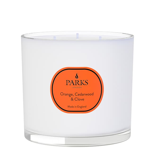 Parks London Orange, Cedarwood & Clove 3 Wick Candle 700ml - Vintage Aromatherapy