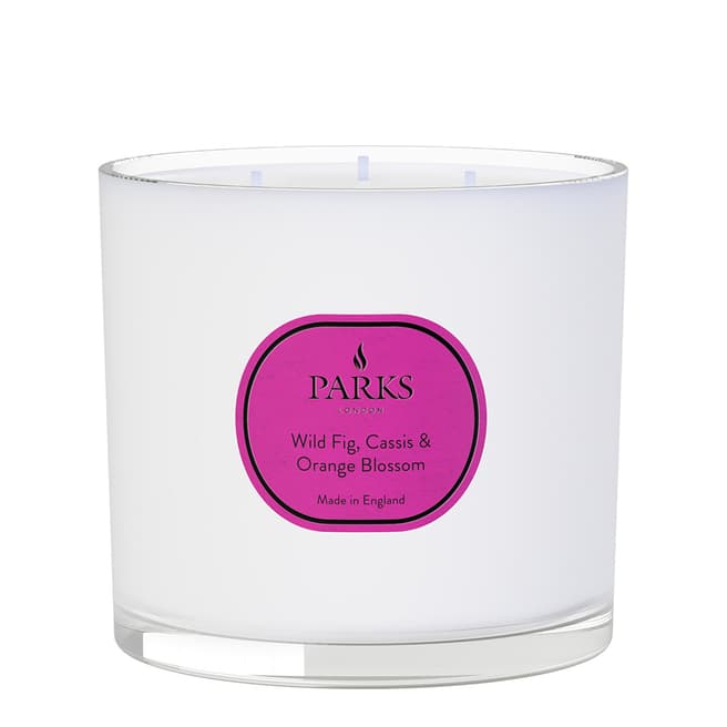 Parks London Wild Fig, Cassis & Orange Blossom 3 Wick Candle 650g - Vintage Aromatherapy