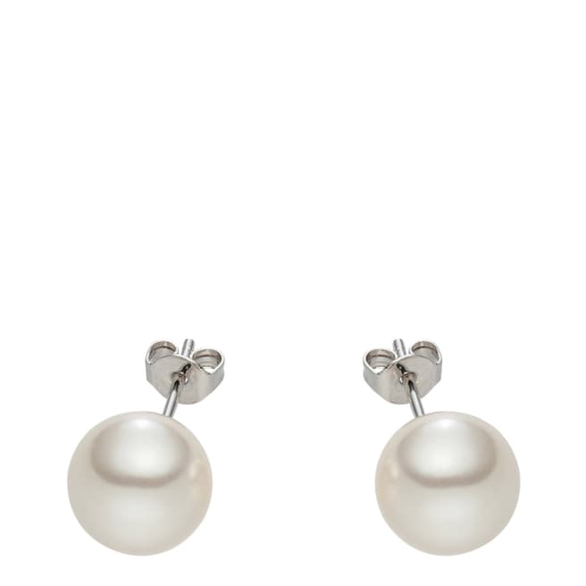 Nova Pearls Copenhagen White Pearl Stud Earrings 10mm