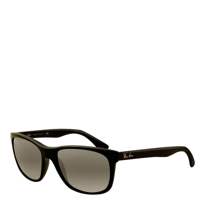 Ray-Ban Unisex Black/Grey Rectangular Sunglasses 57mm