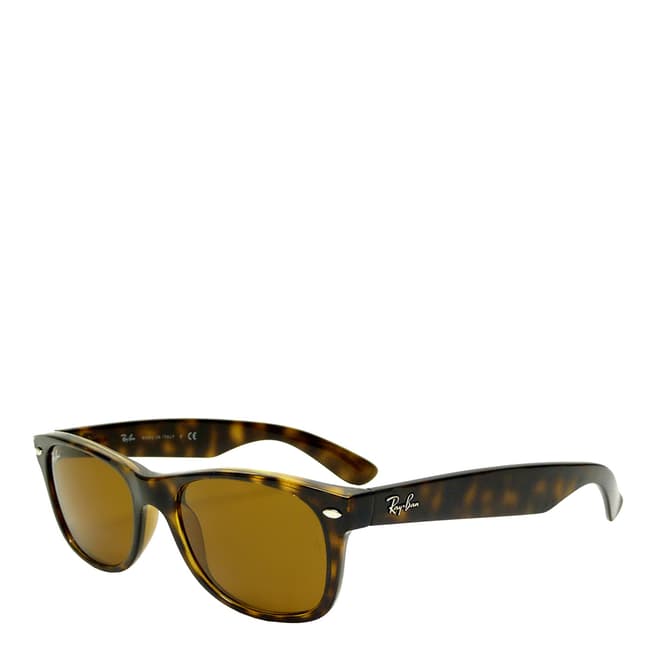 Ray-Ban Unisex Dark Tortoise New Wayfarer Sunglasses 55mm