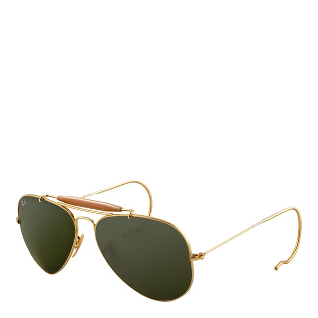 Ray-Ban Unisex Gold Outdoorsman Sunglasses 58mm
