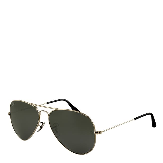 Ray-Ban Unisex Silver Aviator Sunglasses 58mm