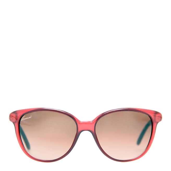 Gucci Women's Red/Brown Glitter Sunglasses