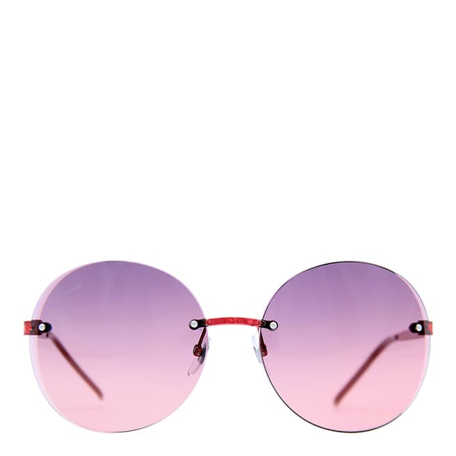 Gucci Women's Shiny Red Sunglasses 59mm