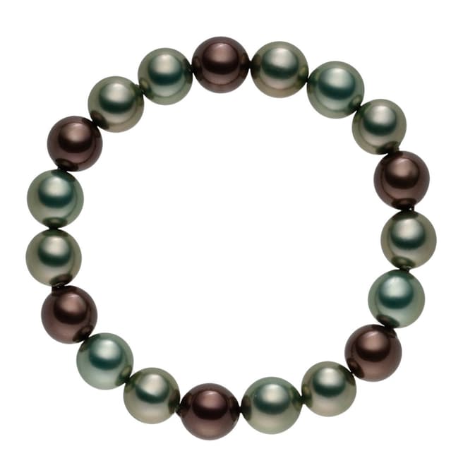 Pearls of London Brown/Multicolour Pearl Bracelet 10mm