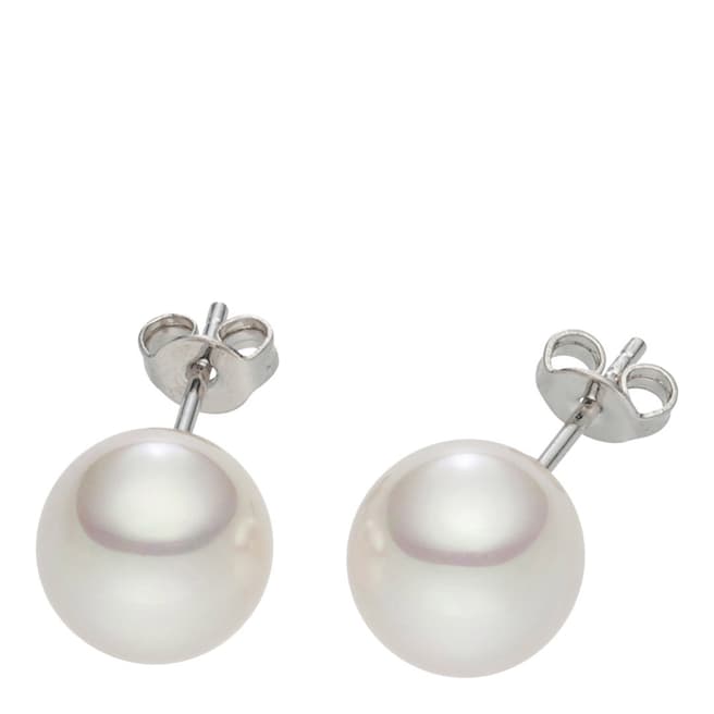 Pearls of London White Pearl Stud Earrings